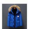 ダウン女性と男性の中程度の長さの冬の新しいカナダスタイルの愛好家の作業服厚いガチョウのジャケット服メンコートジャケットストップ