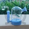 coronaHitman бонг Mobius Matrix потрясающий цвет яйца Recycler стеклянные бонги высокие Розовый зеленый синий фиолетовый цвет нефтяной вышки Corona Hitman Dab коричневая вода