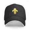 Bérets Classique Fleur De Lis Casquette De Baseball Pour Hommes Femmes Personnalisé Réglable Unisexe Français Lily Fleur Papa Chapeau En Plein Air