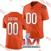 Tee Higgins Jersey Chidobe Awuzie Sam Hubbard Ja'Marr Chase Evan McPherson Myles Murphy Mike Hilton Joseph Ossai Camisetas de fútbol cosidas personalizadas para hombres jóvenes