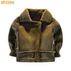 Vestes VFOCHI garçons filles laine manteau daim veste hiver enfants coupe-vent enfants vêtements unisexe vêtements d'extérieur 231027