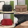 Äkta läderdesignväska kvinnor handväska handväska små och stora axelväskor med lådans serienummer