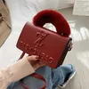 Bags Store Outlet Plush women's autumn and winter new plush portable small square shoulder bag