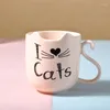 Canecas Dos Desenhos Animados Bonito Copo De Cerâmica Criativo Água Café Aniversário Ins Estudante Caneca Home Beber