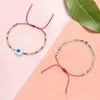 Easter Evil Eye Rainbow Bracelet Tiny String Simple Bracelets Adjustable For Women Men Miyuki Beads Proetction Luck Multicolor Fashion JewelryBracelets