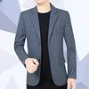 Ternos masculinos terno jaqueta fina blazers primavera outono sólido negócios casuais roupas masculinas blazer hombre casacos masculinos d70