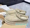 Designer Klassieke Ultra Mini Laarzen Snowboot Platform Dames Heren Bont Schapenvacht Kastanje Zand Mosterdzaad Beige Winter Enkelschoen