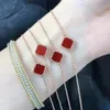 1 Motivo 4/quatro pulveiras de trevo clássico jóias de moda de moda para mulheres platadas de 18k pulseira de pulseira