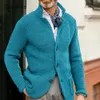 Maglioni da uomo taglie forti 4xl 5xl uomo autunno lavoro a maglia inverno cappotti caldi uomo basic top cardigan tasca design maglione maglioni 2023 231027