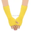 winter gebreide lange arm warmer vingerloze handschoenen wanten damesmode winterhandschoenen met lange mouwen