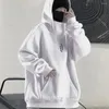 Heren Truien Mannen Herfst Hoodie Effen Kleur Capuchon Lange Mouwen Oversized Hip Hop Warm Hoge Kraag Straat 2023 Winter kleding