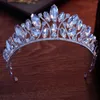 Pinces à cheveux mode européenne et américaine incrustée de Zircon, couronne de mariée, bijoux de mariage, bandeau de princesse de luxe atmosphérique