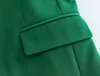 Damespakken vrouwen 2023 lente mode direct snijden blazer jas vintage lange mouw rug ventilatieopeningen vrouwelijke bovenkleding chic