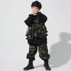 Stage Wear Girls Boys Hip Hop Ballroom Dancing Costumes For Kids Jazz Party Dance Clothes Shirt Pants Jacket Outfits