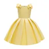 Ensembles de vêtements 2023 Summer Girl Robe en dentelle Longue Tulle Teen Party Élégant Enfants Robes Filles Princesse Robe de mariée