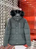 Canadian Gooss Puffer Tacets Men Designer Real Outdoor Wyndham and Scissors Ourowearu z kapturem Fourrure Manteau Down Plat Hiver Parkha 42