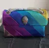 2024 Kurt Geiger Heart Shaped Handbag Luxury Designer Väska Läder Kvinnor Axel Metall Sign Pochette Clutch A NICHE GIRL PAG