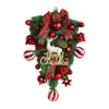 Decoratieve bloemen Kerst Teardrop Swags Kunstkrans Swag Hangend ornament voor vakantiehuis Tuin