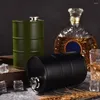 Hip Flasks Oil Wine Barrel Convenient Thickened Food Grade Good Seal Outdoor Jug Camping Supplies