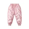 Pantalons automne hiver pantalons filles brillants garder au chaud mode coupe-vent imperméable garçons cadeau d'anniversaire 2 3 4 5 6 ans vêtements pour enfants 231027