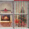 Décoration de fête Rideaux de guirlandes de Noël Accessoires Flocon de neige étincelant Vibrant Toile de fond de vacances Accessoires de photographie