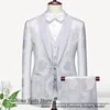 Herenpakken GN 2024 op maat gemaakt voor mannen jongen enkele rij pak inclusief blazer broek vest elegante bruiloft kostuum bruidegom