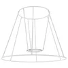 Pendant Lamps Lampshade Frame Desk Light Vintage Woven Fixture Stand Ring For Iron Wire Cover Decor