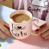 Canecas Dos Desenhos Animados Bonito Copo De Cerâmica Criativo Água Café Aniversário Ins Estudante Caneca Home Beber