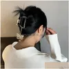 Fashion Metal Geometric Hair Claw Clip for Women Tassel Clips Ponytail Chic Accessories Drop Delivery Dhgarden OTP1X