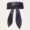 Cinture Bowknot Cintura ampia Cintura con fiocco unica per abiti Tendenze Decorazione di abiti femminili in morbida pelle