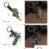 Keychains Lanyards Fashion Car Lovers Couple Keychain Bags Music Guitar Elephant Skateboard Hat Bicycle For Key Ring Tags Gifts Drop D Dh7Be