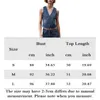 Gilets pour femmes Femmes Sexy Denim Gilet Casual Col V profond Slim Fit Simple Boutonnage Mode Couleur Solide Gilet Streetwear