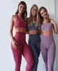 seamless hyperflex workout set sport leggings and top set yoga outfits for women sportswear athletic clothes gym sets 2 piece7321120