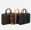 Fashion Women Män portföljisor Designer Luxurys Style Handbag Classic Hobo Fashion Bags Purtes Plånböcker Laptop Bag 4 Färger med dammväska