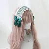 Impreza Cosplay Sweet Lolita Bonnet Nekuar Princess Hair Band Girl Bow Lace Clip Opaski B1749