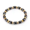 Charm Bracelets Cool Magnetic Bracelet Alloy Hematite Stone Therapy For Health Care Bangle Unise