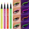 Lidschatten-/Liner-Kombination, flüssiger Eyeliner, 6 Farben, langlebiger Eyeliner, leuchtende Gesichtsmalstifte, Festival-Zubehör für Glow-Partys, leuchtet im Dunkeln, 231027