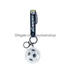 Keychain Football Design Pendant Fashion Fans levererar nyckelring Farty Small Gift CPA4474 Drop Delivery DHOBM