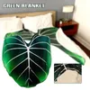 Blankets Blanket Simulation Leaf Plush Bed Towel Beach For Adult And Child Plant Lovers