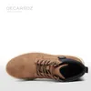 Botlar Dedz Kış 2023 Sonbahar Ayakkabı Rahat Günlük Laceup Klasik Orijinal Deri Moda Yürüyen Erkekler 231027