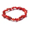 Frisado New Natural Garnet Pulseira Cascalho Único Círculo Cristal Pulseiras Lucky Color Moda Jóias Presente Para Mulheres Homens 15 Cores Dro Dhvqg