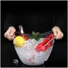 Other Bar Products Fashion Rack 2 To 12L Transparent Led Luminous Ice Cube Storage Buckets Barrel Beer Bottle Cooler Contai Homefavor Dhjxw