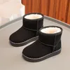 Winter new children's snow boots girls warm and comfortable short boots boys flat winter boots casual cotton shoes