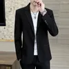 Herrdräkter 2023 Fashion Blazer Coat Trend Handsome Business High-End Slim-Fit Korean Version of Leisure Boutique Top