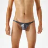 Underpants Silky Transparent Ultra Thin Glossy Low Waist Mens Thong T Pants . Valentines Day Lingerie Men