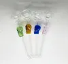 Squelette unique boule Style fumer tuyaux couleur Pyrex verre brûleur à mazout tuyau huile ongles fumée accessoires