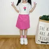 Clothing Sets Summer PINK Little Girls Children Set Two 2 Piece T SHIRT Skirts Baby Clothes Kids Birthday Outfits For Women