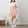 Women's Pants TUHAO Mori Girl Wide Leg Bib Overalls Baggy Suspenders Drop Crotch Plus Size Jean Jumpsuit Boyfriends Cowboy Rompers LLJ