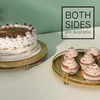 Piatti per appoggio per cupcake Platto Classic Metal Cake Stands Fruit Candy Decor Serbing VAY ART 3PCS Set for Weddings