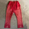 Pantaloni da uomo American Vintage Red Hellstar Pantaloni sportivi 2023 Nuovo anello di lana di alta qualità Uomo Donna Coppia pantaloni larghi a campana Pantaloni sportivi casual J231028